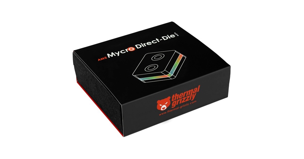Thermal Grizzly Mycro Direct-Die ARGB, Kühlkörper(schwarz/silber)