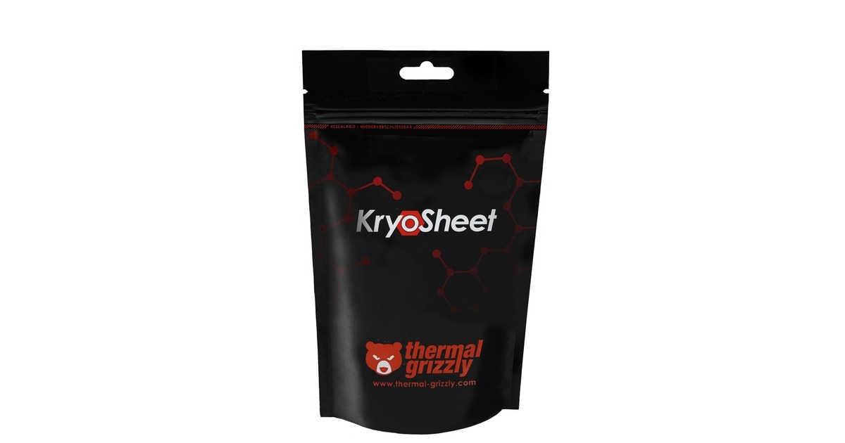 Thermal Grizzly Thermal Grizzly KryoSheet 25 x 25 mm, Wärmeleitpads(anthrazit)