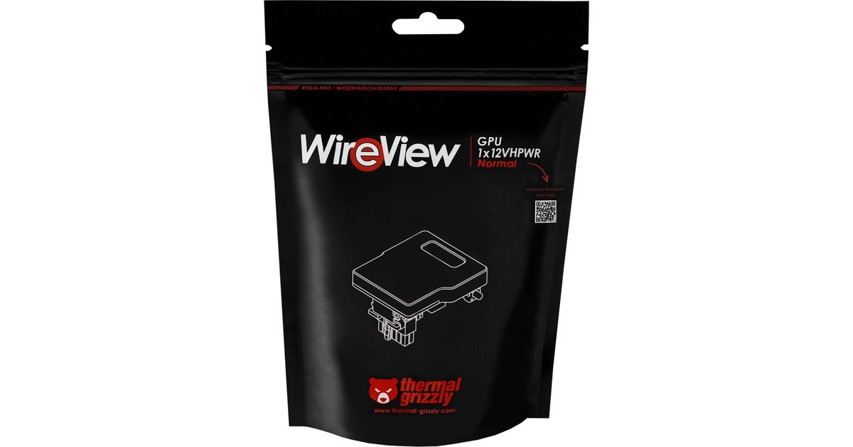 Thermal Grizzly WireView GPU 1x12VHPWR, Normal, Messgerät(schwarz)