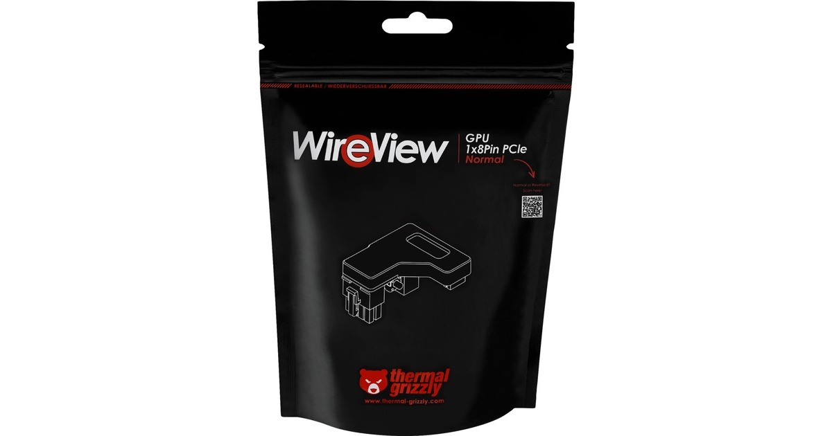 Thermal Grizzly WireView GPU 1x8Pin PCIe, Normal, Messgerät(schwarz)