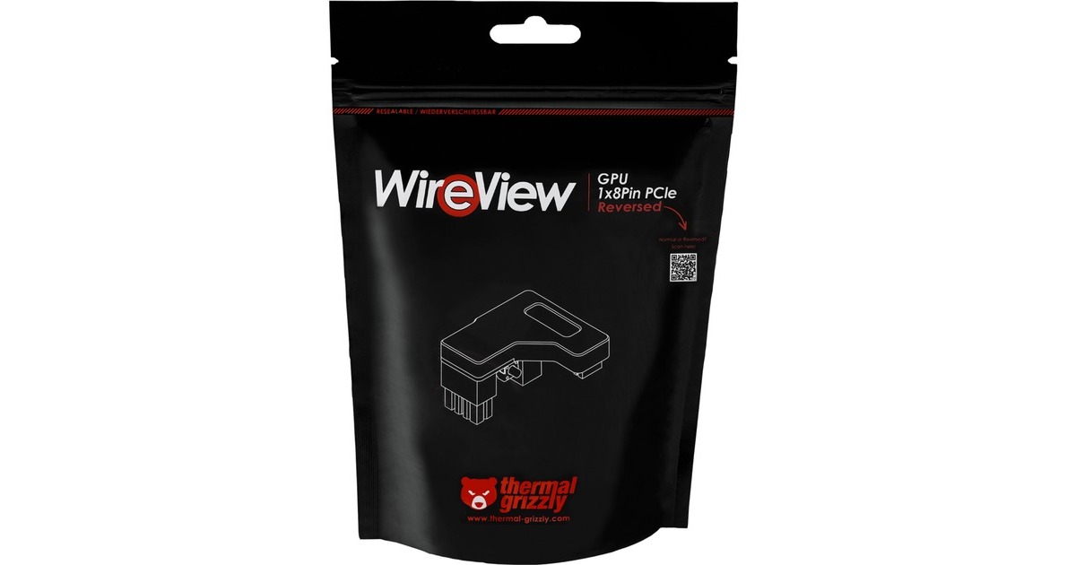Thermal Grizzly WireView GPU 1x8Pin PCIe, Reversed, Messgerät(schwarz)