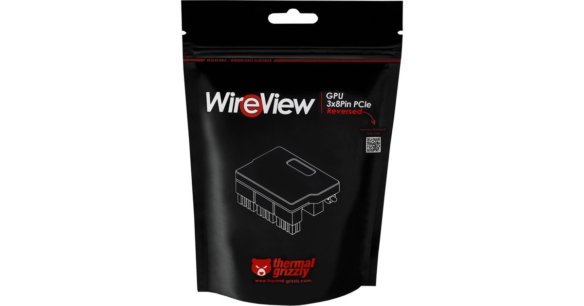 Thermal Grizzly WireView GPU 3x8Pin PCIe, Reversed, Messgerät(schwarz)