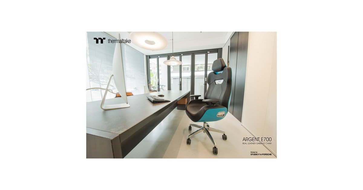 Thermaltake ARGENT E700 Design by Studio F. A. Porsche, Gaming-Stuhl(petrol/schwarz, Ocean Blue)