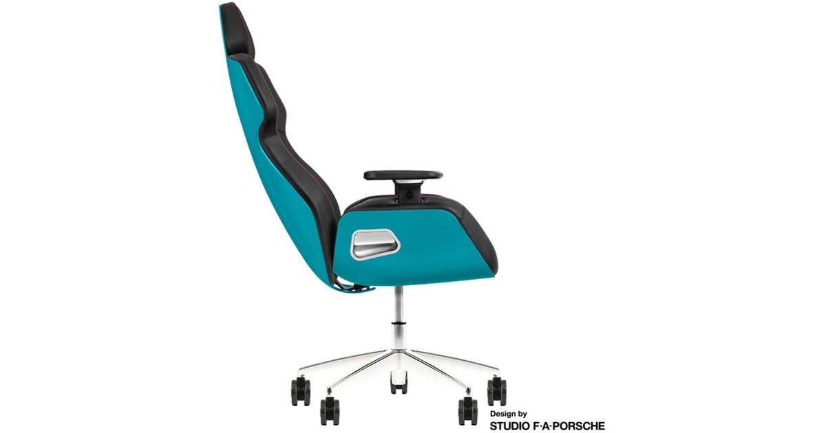 Thermaltake ARGENT E700 Design by Studio F. A. Porsche, Gaming-Stuhl(petrol/schwarz, Ocean Blue)