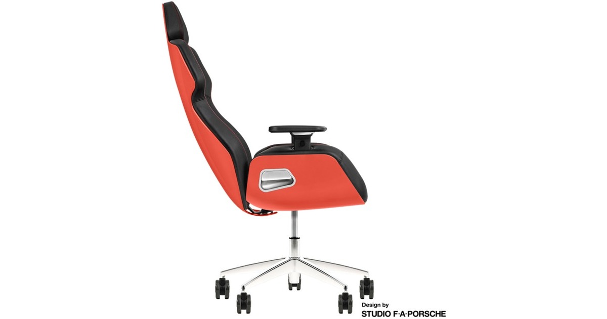 Thermaltake ARGENT E700 Design by Studio F. A. Porsche, Gaming-Stuhl(dunkelorange/schwarz, Flaming Orange)
