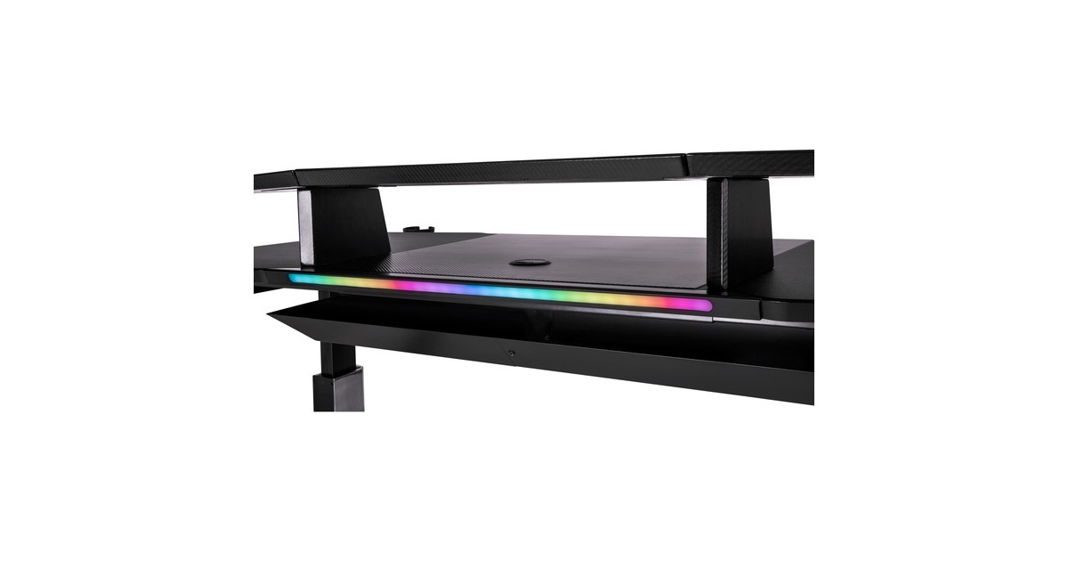 Thermaltake ARGENT P900 Smart Gaming Desk, Gaming-Tisch(schwarz)