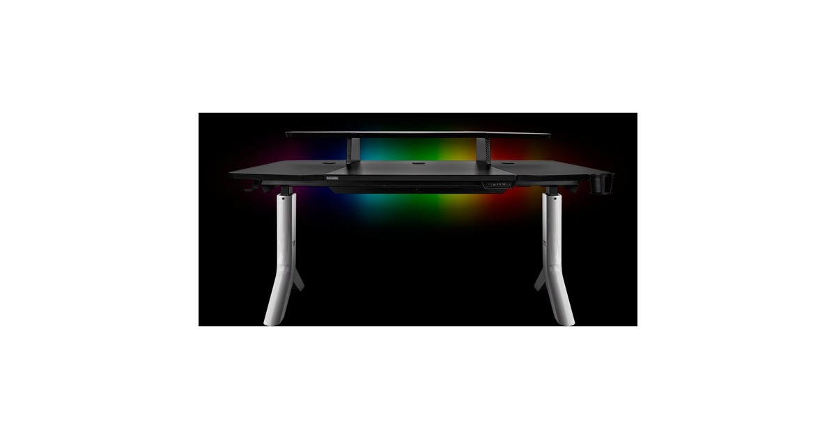 Thermaltake ARGENT P900 Smart Gaming Desk, Gaming-Tisch(schwarz)