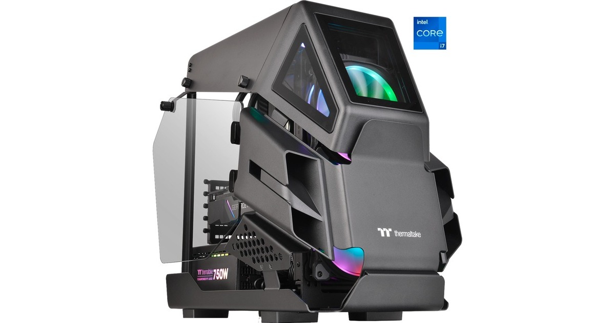 Thermaltake Amalthea Black, Gaming-PC(schwarz/transparent, Windows 11 Home 64-Bit)