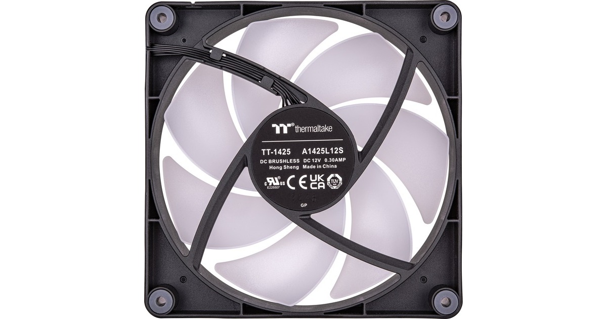 Thermaltake CT120 ARGB Sync PC Cooling Fan, Gehäuselüfter(schwarz, 2er Pack, ohne Controller)