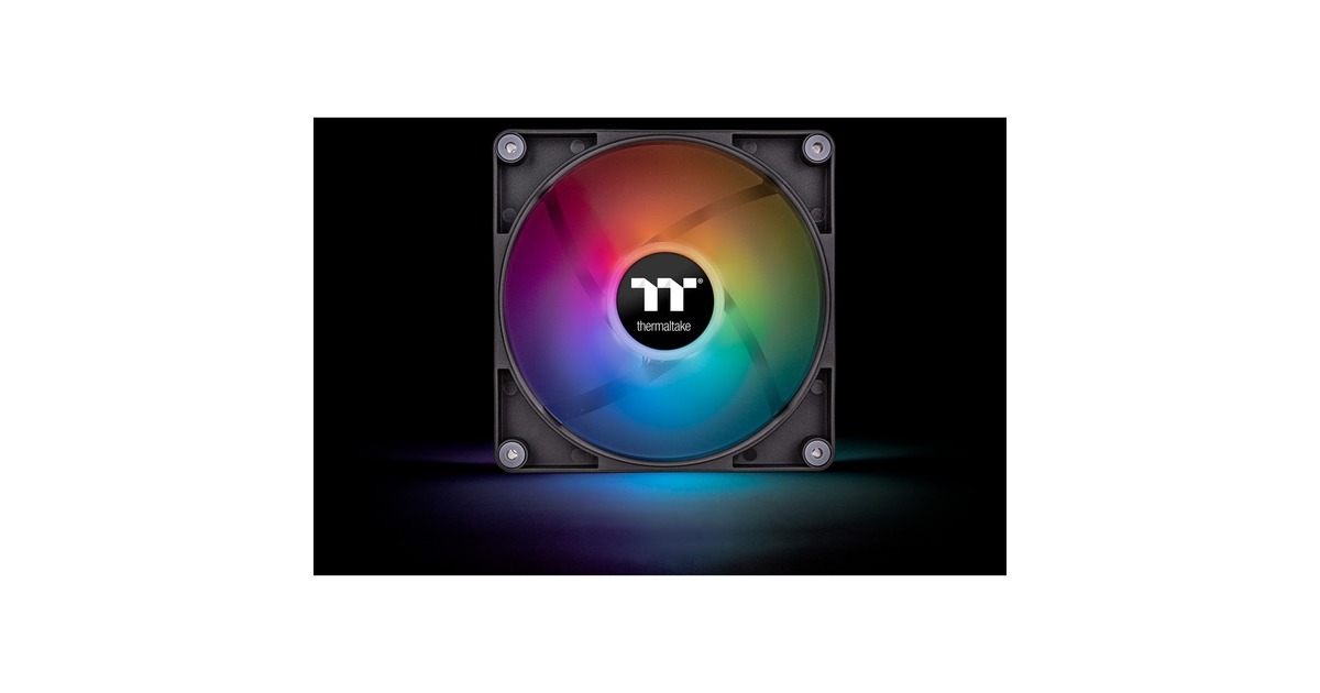 Thermaltake CT120 ARGB Sync PC Cooling Fan, Gehäuselüfter(schwarz, 2er Pack, ohne Controller)