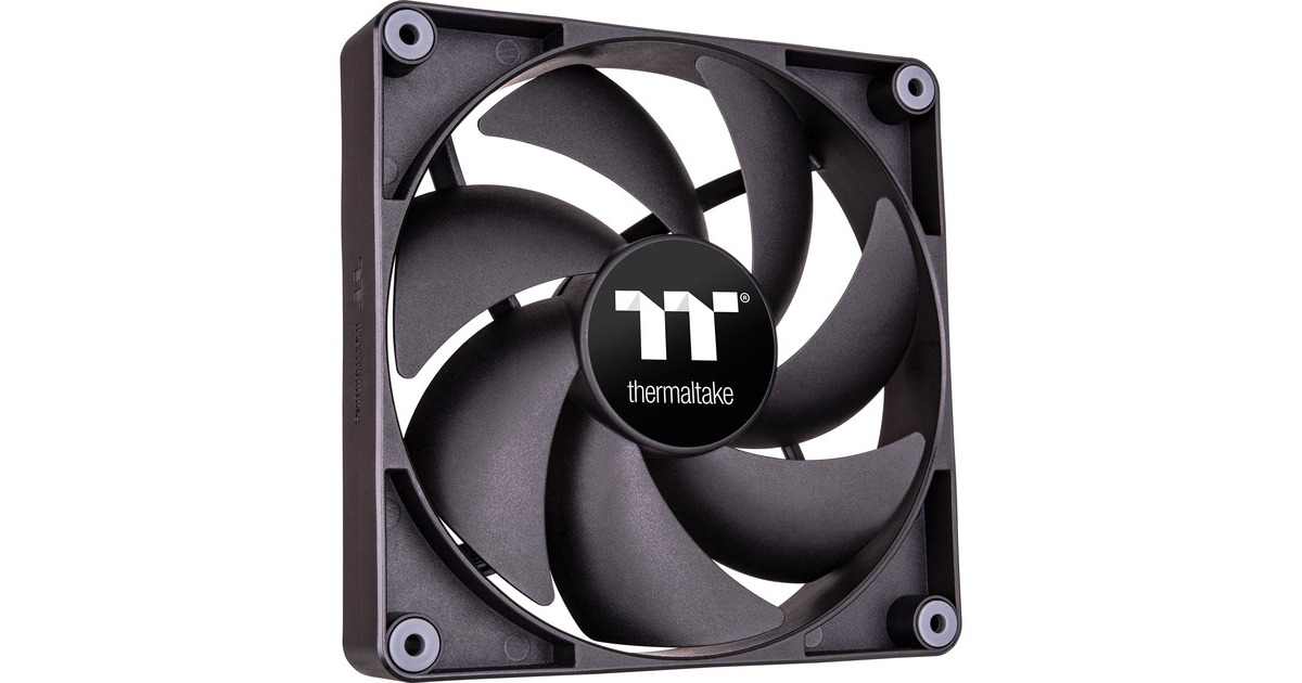 Thermaltake CT120 PC Cooling Fan, Gehäuselüfter(schwarz, 2er Pack)