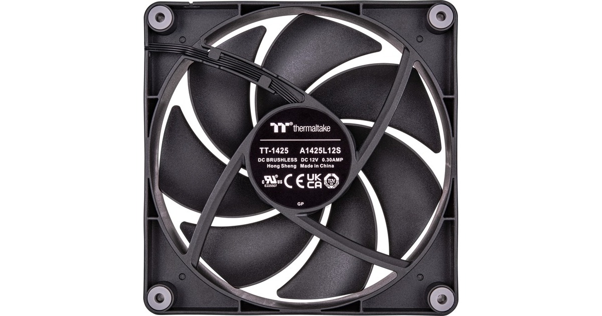 Thermaltake CT120 PC Cooling Fan, Gehäuselüfter(schwarz, 2er Pack)