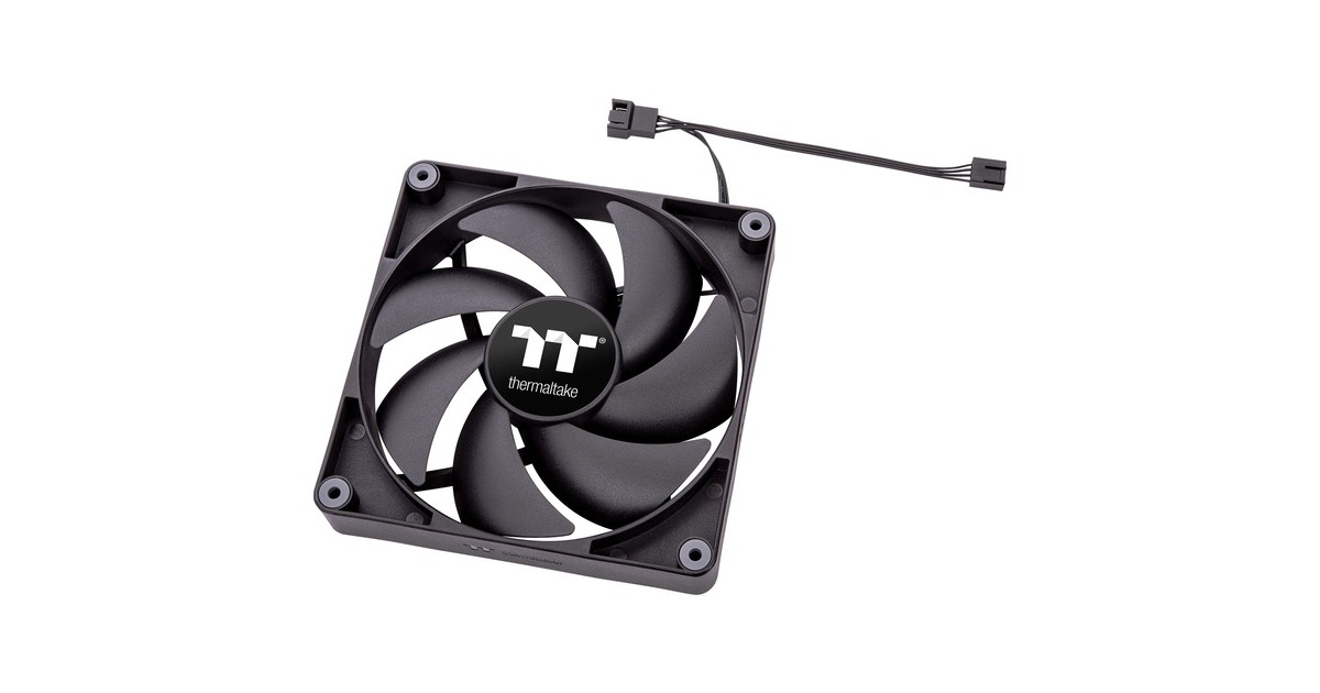Thermaltake CT120 PC Cooling Fan, Gehäuselüfter(schwarz, 2er Pack)