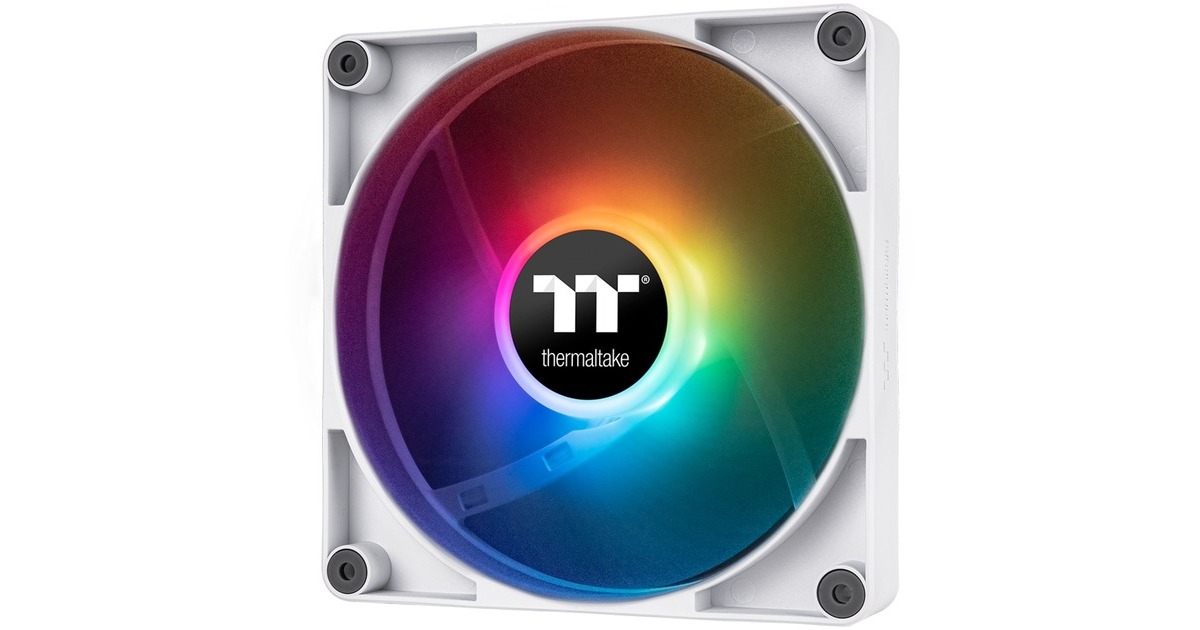 Thermaltake CT140 ARGB Sync PC Cooling Fan White, Gehäuselüfter(weiß, 2er Pack)