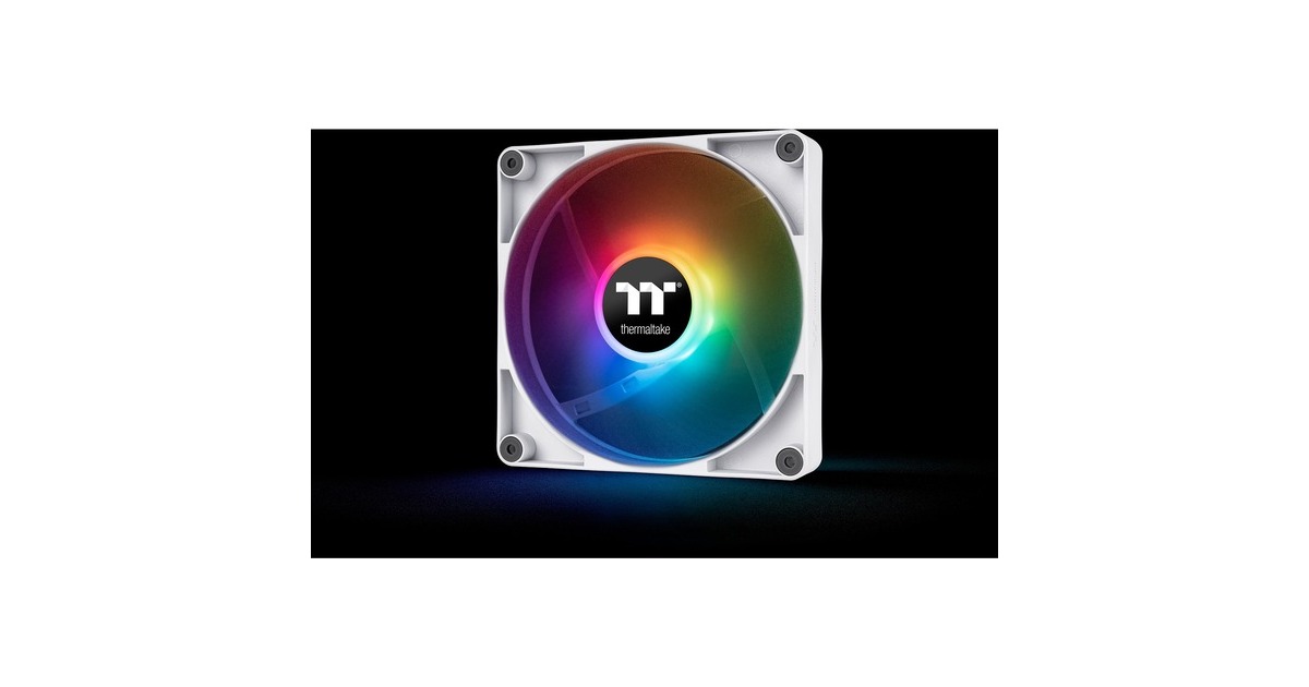 Thermaltake CT140 ARGB Sync PC Cooling Fan White, Gehäuselüfter(weiß, 2er Pack)