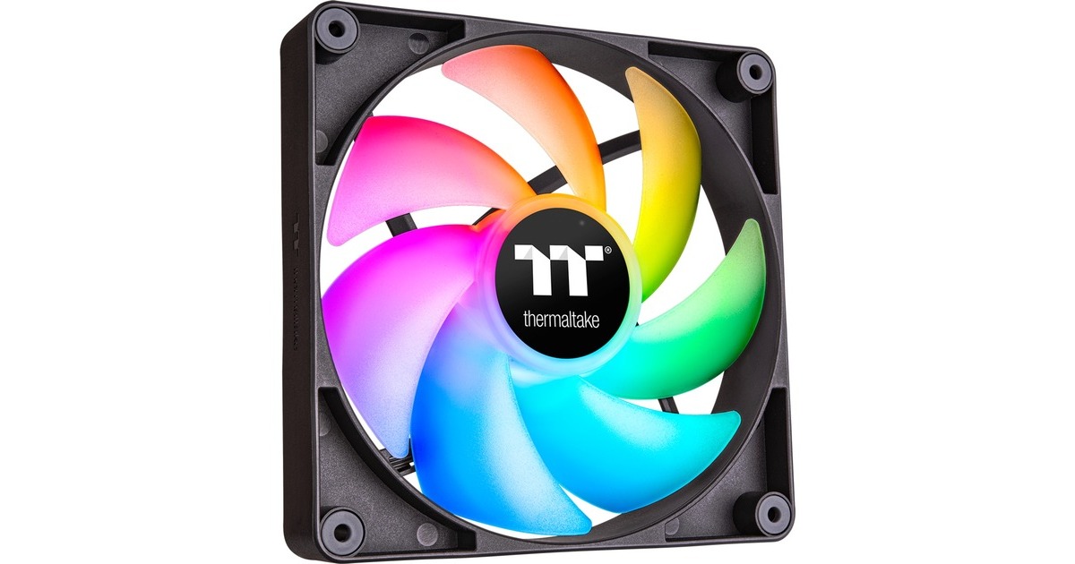 Thermaltake CT140 ARGB Sync PC Cooling Fan, Gehäuselüfter(schwarz, 2er Pack)