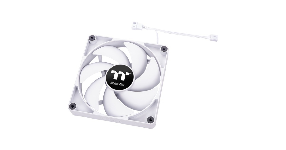 Thermaltake CT140 PC Cooling Fan White, Gehäuselüfter(weiß, 2er Pack)