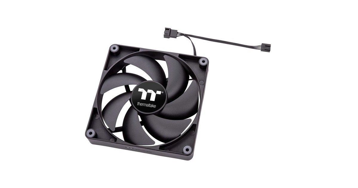 Thermaltake CT140 PC Cooling Fan, Gehäuselüfter(schwarz, 2er Pack)