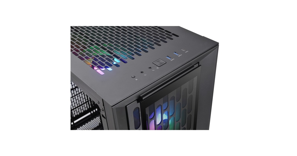 Thermaltake CTE T500 TG ARGB, Big-Tower-Gehäuse(schwarz, Tempered Glas)