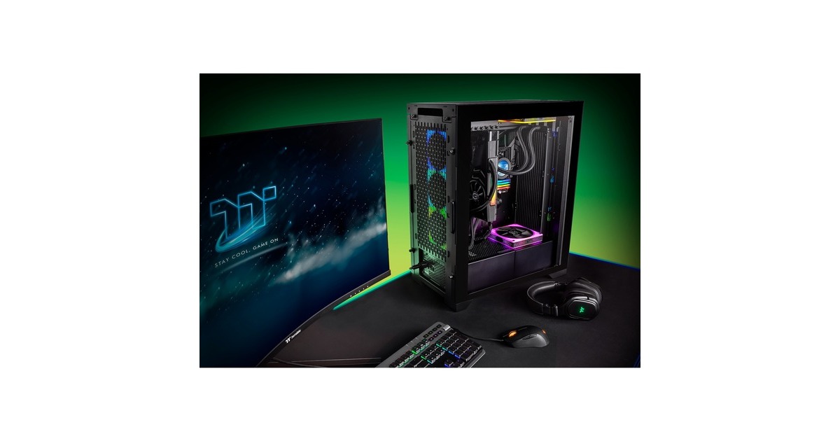 Thermaltake CTE T500 TG ARGB, Big-Tower-Gehäuse(schwarz, Tempered Glas)