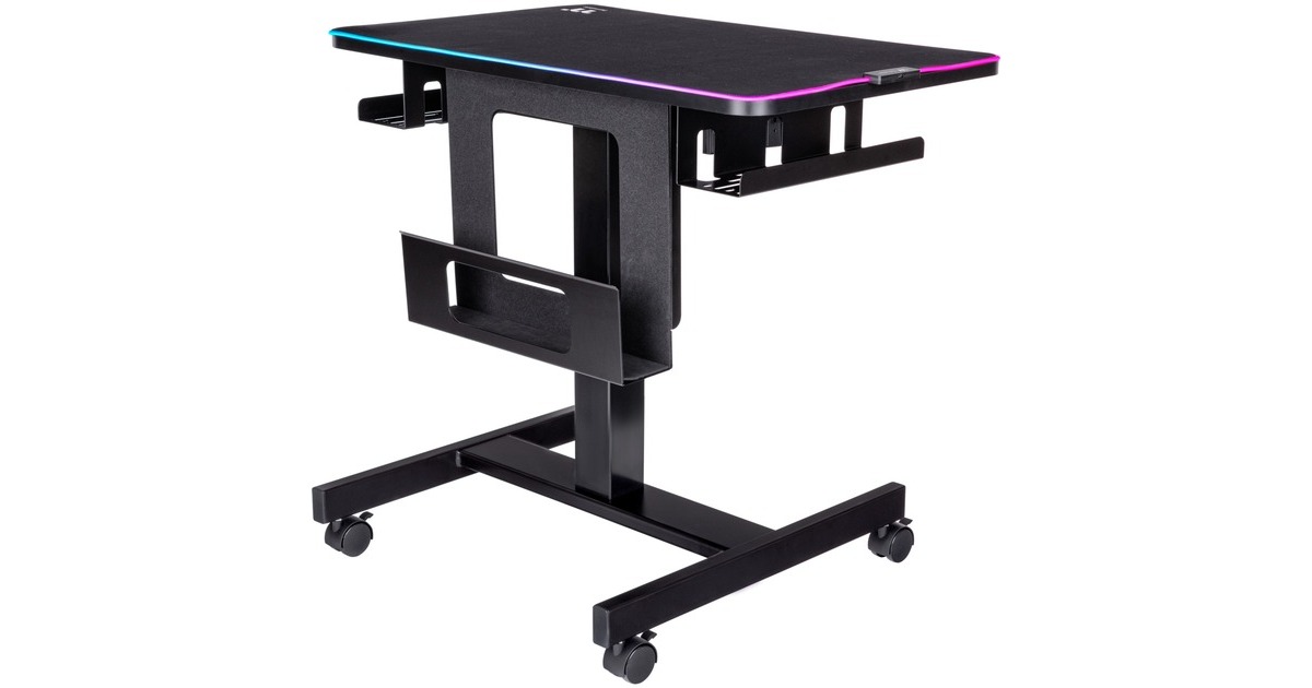 Thermaltake CYCLEDESK 100 Smart Gaming Desk, Gaming-Tisch(schwarz)