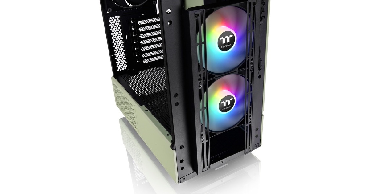 Thermaltake Ceres 300 TG ARGB , Tower-Gehäuse(hellgrün, Tempered Glass)