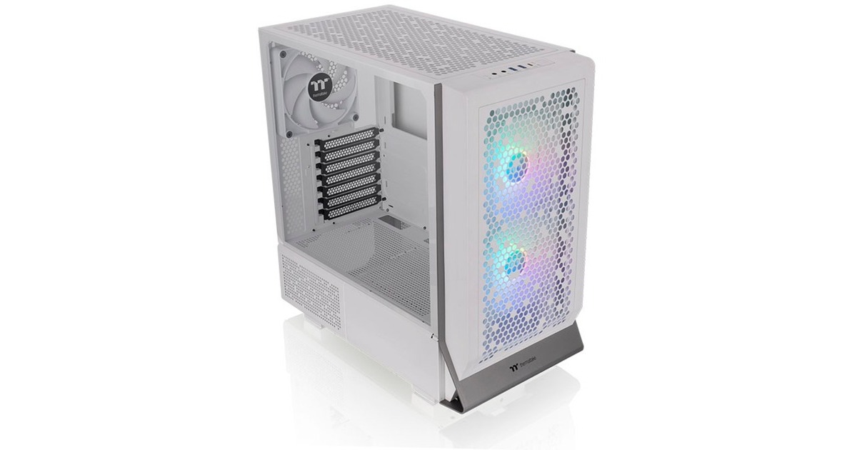 Thermaltake Ceres 300 TG ARGB , Tower-Gehäuse(weiß, Tempered Glass)