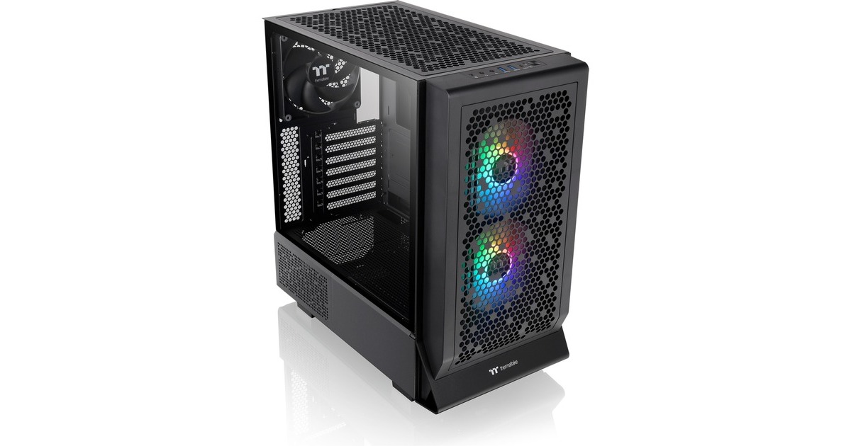 Thermaltake Ceres 330 TG ARGB , Tower-Gehäuse(schwarz, Tempered Glass)