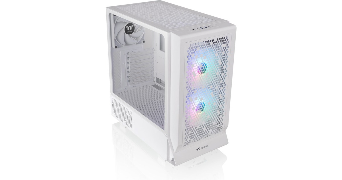 Thermaltake Ceres 330 TG ARGB , Tower-Gehäuse(weiß, Tempered Glass)