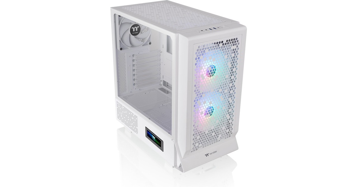 Thermaltake Ceres 330 TG ARGB , Tower-Gehäuse(weiß, Tempered Glass)