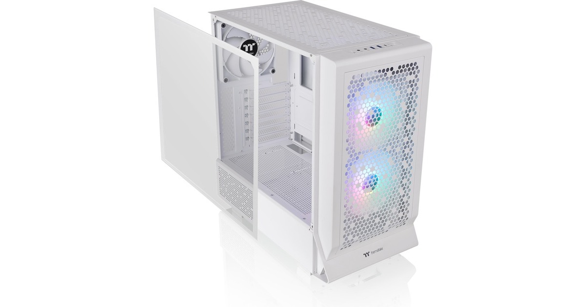Thermaltake Ceres 330 TG ARGB , Tower-Gehäuse(weiß, Tempered Glass)