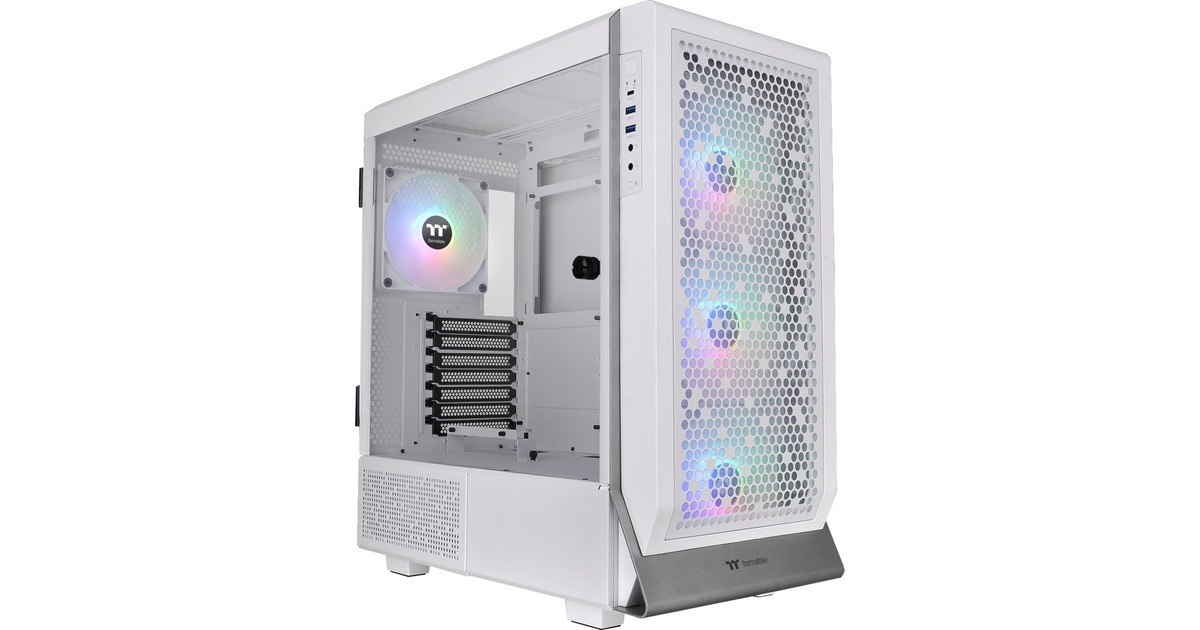 Thermaltake Ceres 500 TG ARGB Snow, Tower-Gehäuse(weiß, Tempered Glass)