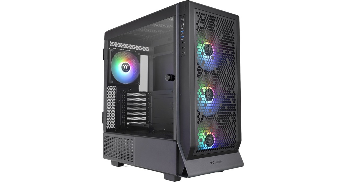 Thermaltake Ceres 500 TG ARGB, Tower-Gehäuse(schwarz, Tempered Glass)