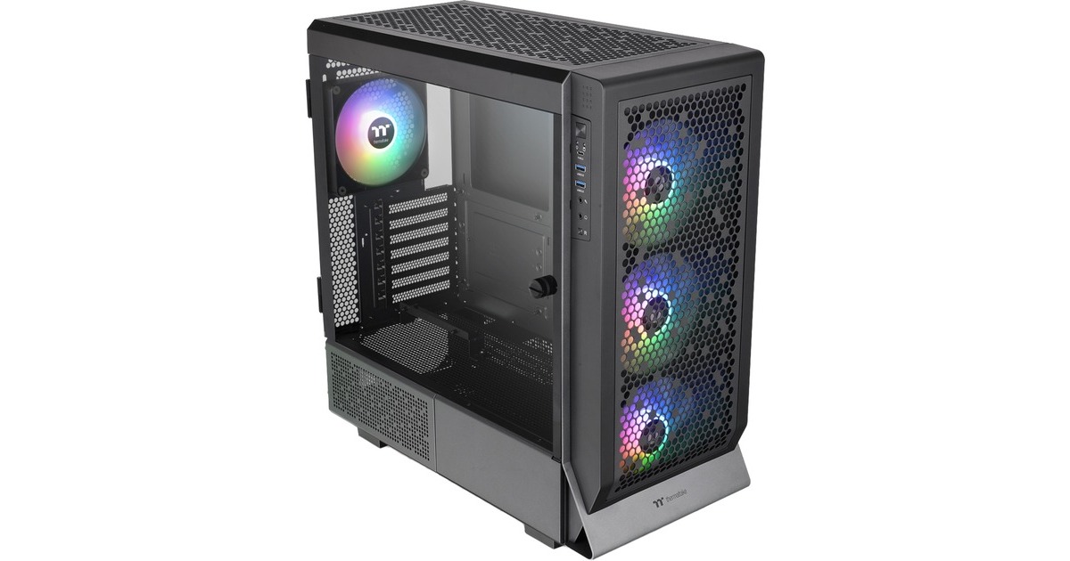 Thermaltake Ceres 500 TG ARGB, Tower-Gehäuse(schwarz, Tempered Glass)