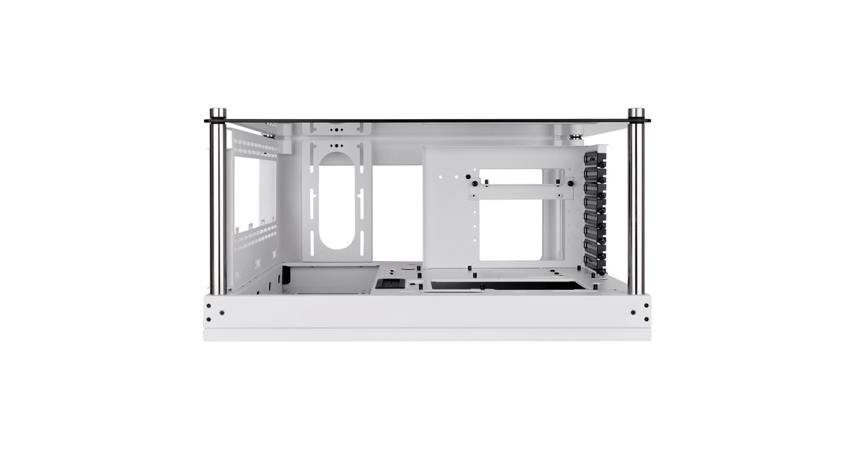 Thermaltake Core P3 TG Pro Snow, Bench/Show-Gehäuse(weiß, Tempered Glass)