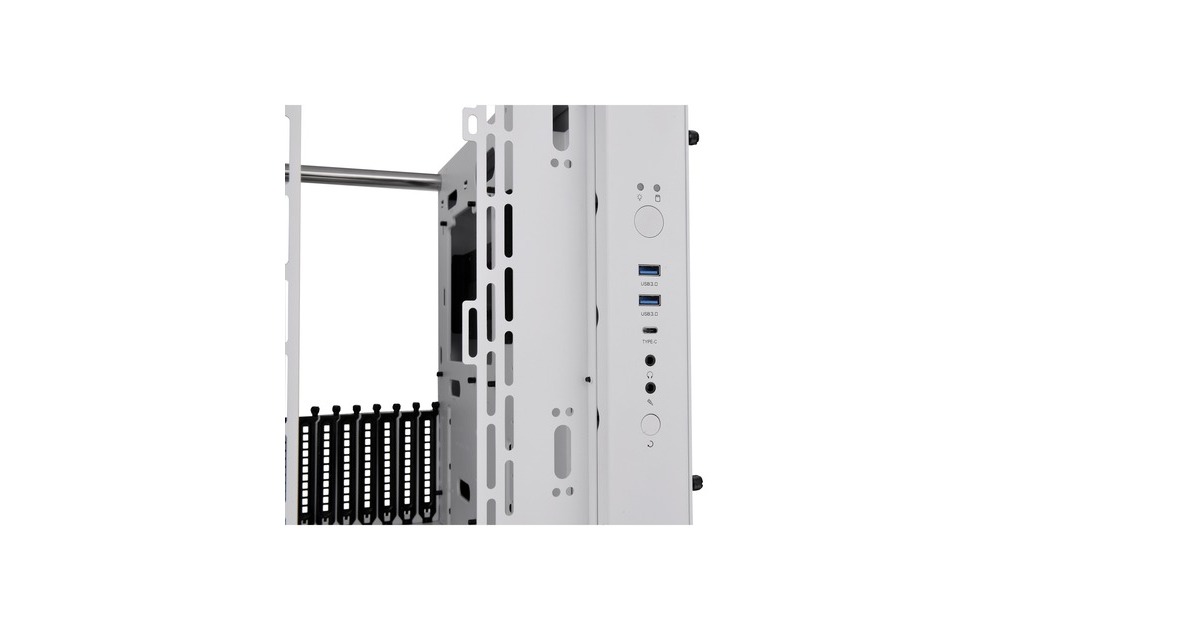 Thermaltake Core P3 TG Pro Snow, Bench/Show-Gehäuse(weiß, Tempered Glass)