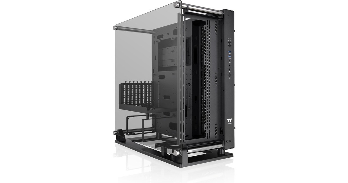 Thermaltake Core P3 TG Pro, Bench/Show-Gehäuse(schwarz, Tempered Glass)