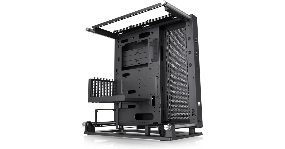 Thermaltake Core P3 TG Pro, Bench/Show-Gehäuse(schwarz, Tempered Glass)