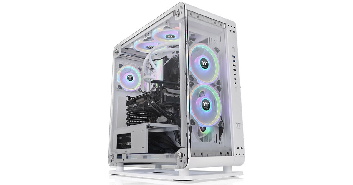 Thermaltake Core P6 Tempered Glass Snow, Bench/Show-Gehäuse(weiß)