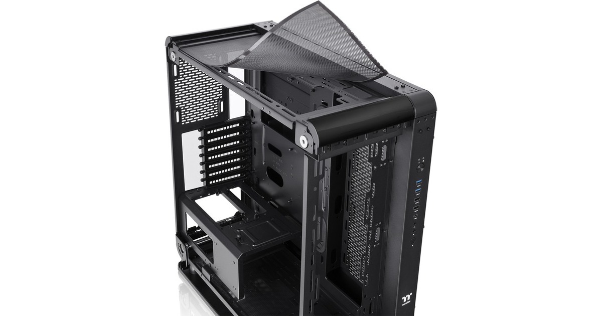 Thermaltake Core P6 Tempered Glass, Bench/Show-Gehäuse(schwarz)