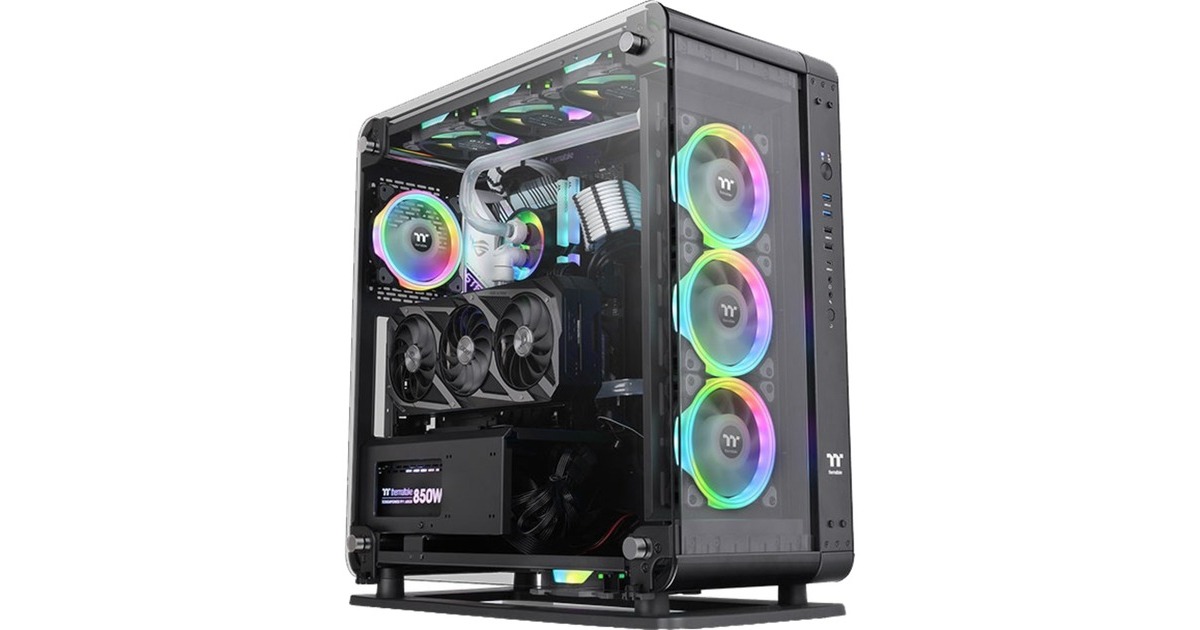 Thermaltake Core P6 Tempered Glass, Bench/Show-Gehäuse(schwarz)
