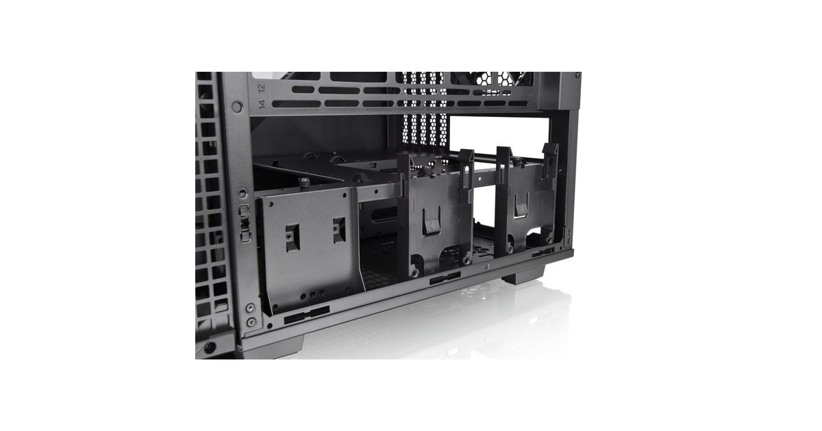 Thermaltake Divider 200 TG Air Micro, Tower-Gehäuse(schwarz, Tempered Glass)
