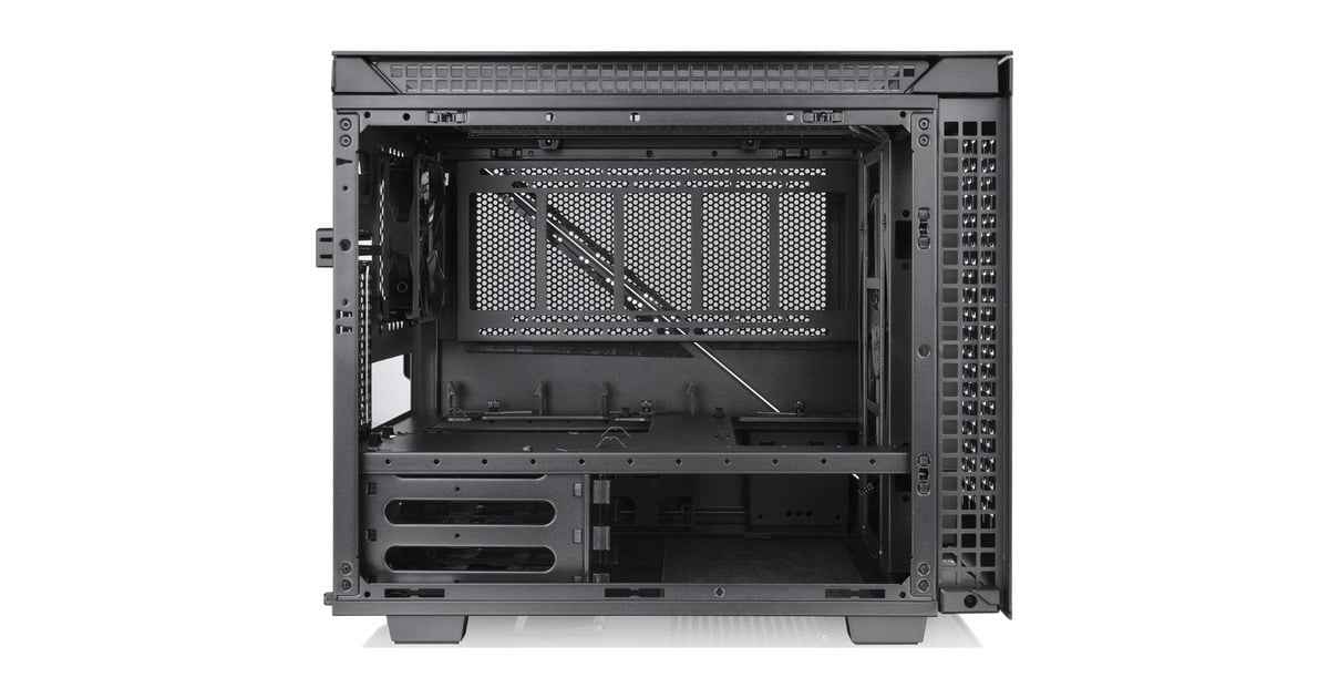 Thermaltake Divider 200 TG Air Micro, Tower-Gehäuse(schwarz, Tempered Glass)
