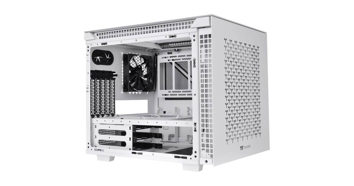 Thermaltake Divider 200 TG Air Snow Micro, Tower-Gehäuse(weiß, Tempered Glass)