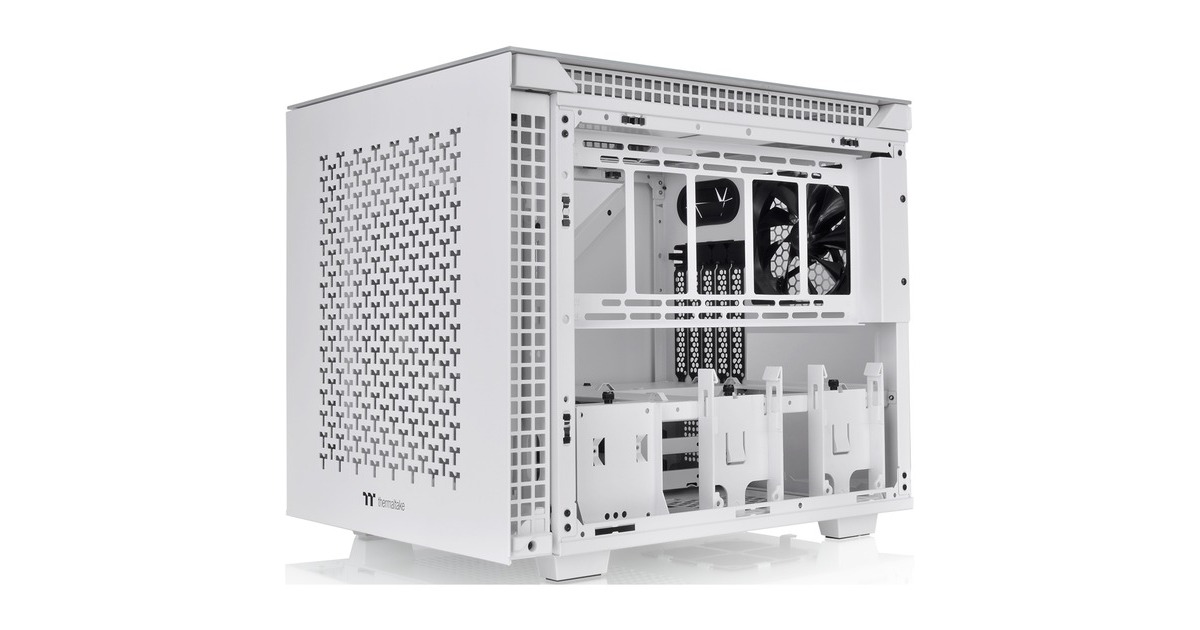Thermaltake Divider 200 TG Air Snow Micro, Tower-Gehäuse(weiß, Tempered Glass)