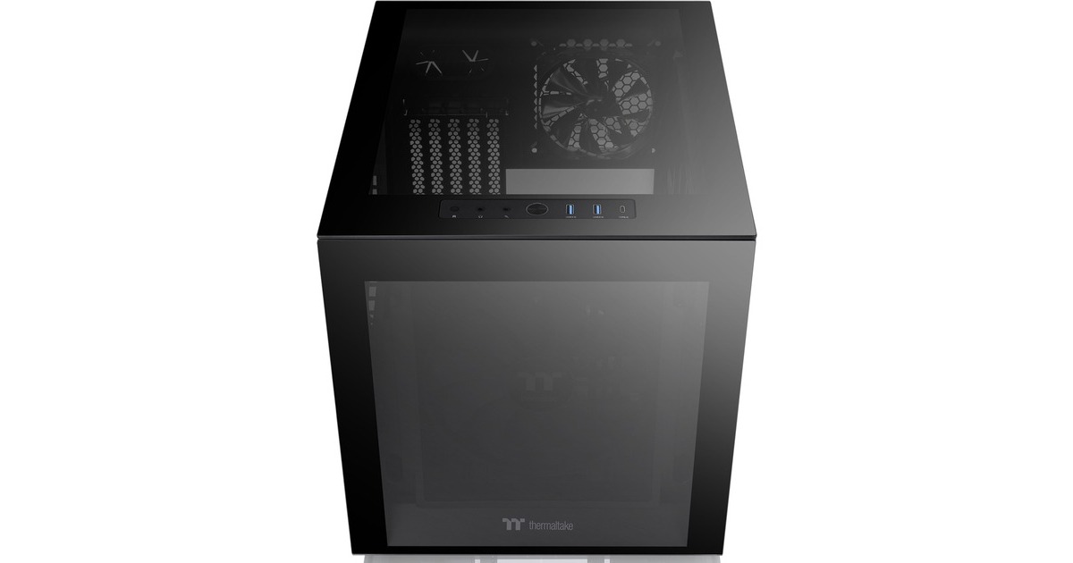 Thermaltake Divider 200 TG Micro, Tower-Gehäuse(schwarz, Tempered Glass)