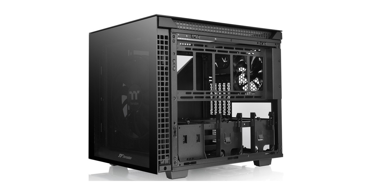 Thermaltake Divider 200 TG Micro, Tower-Gehäuse(schwarz, Tempered Glass)