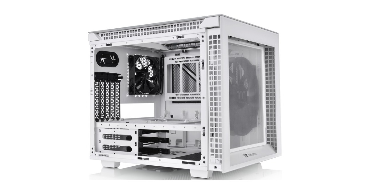 Thermaltake Divider 200 TG Snow Micro, Tower-Gehäuse(weiß, Tempered Glass, Outlet)