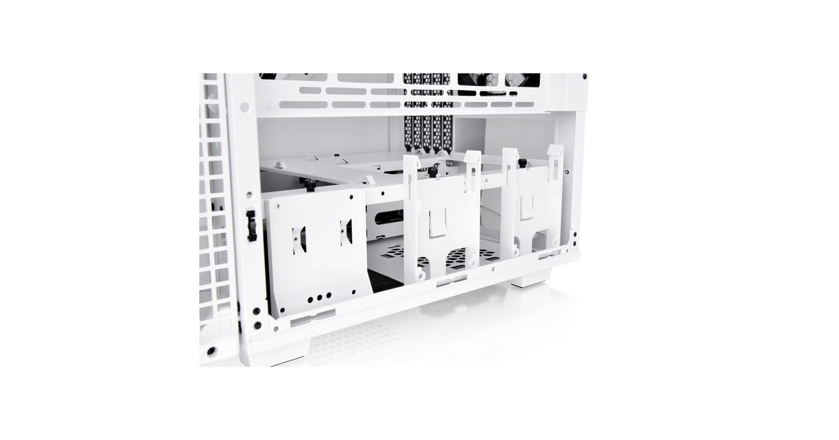 Thermaltake Divider 200 TG Snow Micro, Tower-Gehäuse(weiß, Tempered Glass)