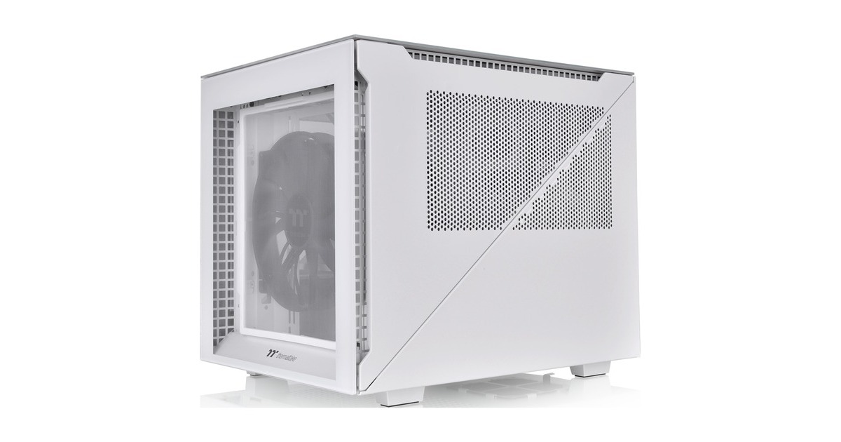Thermaltake Divider 200 TG Snow Micro, Tower-Gehäuse(weiß, Tempered Glass, Outlet)